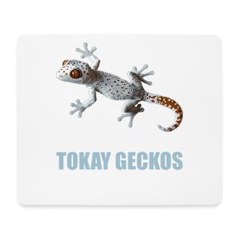 Tokay-Geckos Tokay-Gecko - Mousepad (Querformat) - Weiß - Vorne
