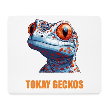 Tokay-Geckos Tokay-Gecko - Mousepad (Querformat) - Weiß - Vorne