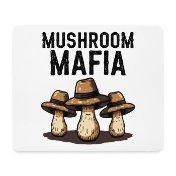 Mushroom Mafia - Drôle de dicton de champignon - Tapis de souris (format paysage) - blanc - Devant