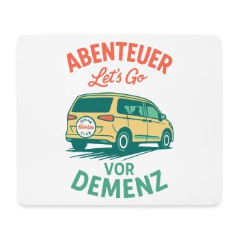Senior Humour Aventure Avant Démence Camping Camper - Tapis de souris (format paysage) - blanc - Devant
