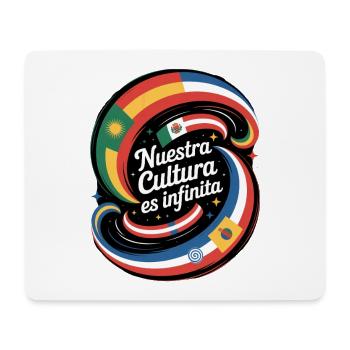 Nuestra Cultura Es Infinita Latino Kultur Stolz - Mousepad (Querformat) - Weiß - Vorne