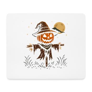 Spooky Pumpkin Wizard Halloween Design - Mouse Pad (horizontal) - white - Front