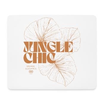 Vintage Monstera Blatt Blumendesign - Mousepad (Querformat) - Weiß - Vorne