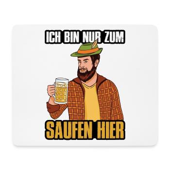 Bier Geschenk für Volksfest und JGA Männer - Mousepad (Querformat) - Weiß - Vorne