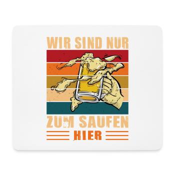 Bier Geschenk JGA Männer Volksfest Vatertag - Mousepad (Querformat) - Weiß - Vorne