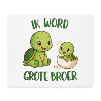 Big Brother, I'm going to be big brother, turtle - Mouse Pad (horizontal) - white - Front