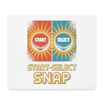 Start Select Snap Pop Culture Retro Video Game - Mousepad (Querformat) - Weiß - Vorne