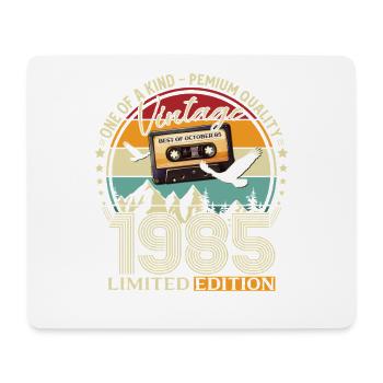 Cassette du 40e anniversaire, octobre 1985 - Tapis de souris (format paysage) - blanc - Devant