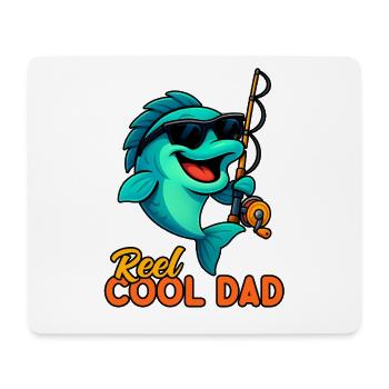 Reel Cool Dad - Cadeau de pêcheur drôle - Tapis de souris (format paysage) - blanc - Devant