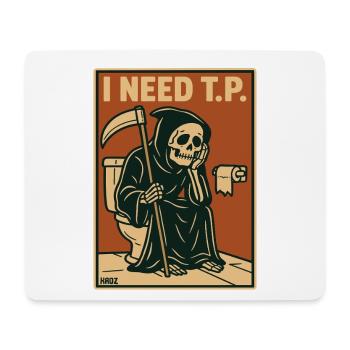 Klopapier Sensenmann Toter Tod Humor - Mousepad (Querformat) - Weiß - Vorne