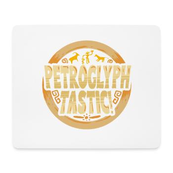 Pétroglyphes Tastic Petroglyphes Pictogrammes - Tapis de souris (format paysage) - blanc - Devant