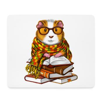 Cochon d’Inde Livres de lecture - Tapis de souris (format paysage) - blanc - Devant