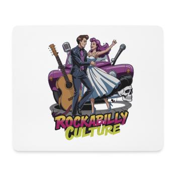 Rockabilly Culture Dance and Music Retro Feeling - Mouse Pad (horizontal) - white - Front