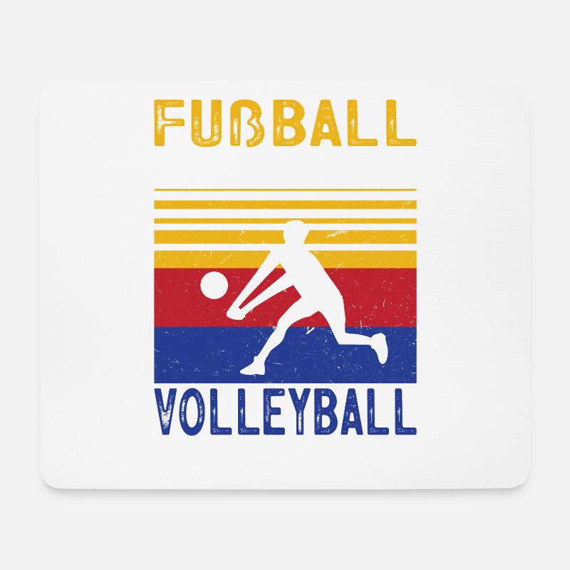 Volleyball Trainer Geschenke Volleyballspieler - Mousepad (Querformat) - Weiß