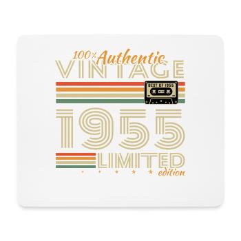 1955 Vintage Rétro Cadeau D'anniversaire - Tapis de souris (format paysage) - blanc - Devant