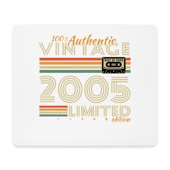 2005 Vintage Rétro Cadeau D'anniversaire - Tapis de souris (format paysage) - blanc - Devant