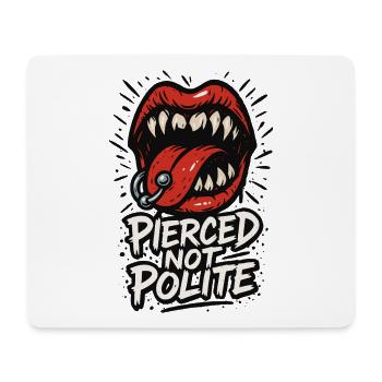 Piercing Addict Body Mod Enthusiast - Tapis de souris (format paysage) - blanc - Devant