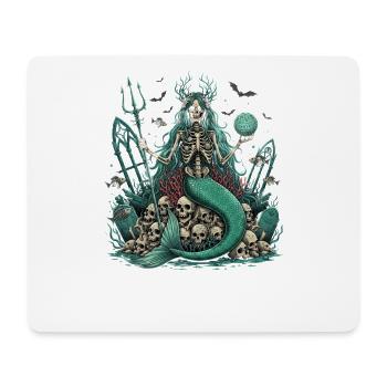 Occult Sea Mage with Skull - Mouse Pad (horizontal) - white - Front
