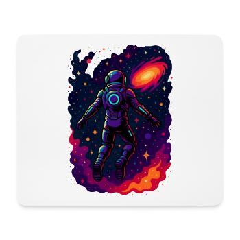 Un astronaute cosmique explore la galaxie - Tapis de souris (format paysage) - blanc - Devant