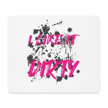 Fast and dirty Schlammlauf Mud Run Muddy Race - Mouse Pad (horizontal) - white - Front