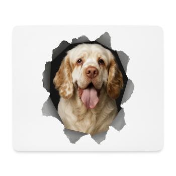 Clumber Spaniel - Mouse Pad (horizontal) - white - Front