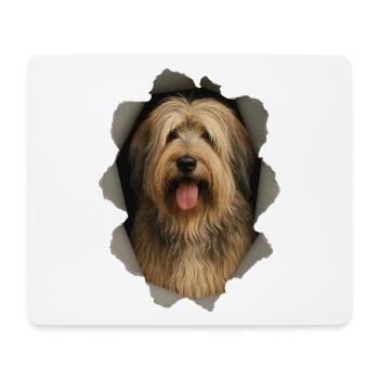 Chien de berger catalan - Tapis de souris (format paysage) - blanc - Devant