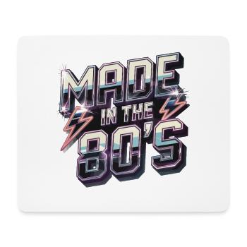 Made In The 80's Retro Flash - Mouse Pad (horizontal) - white - Front