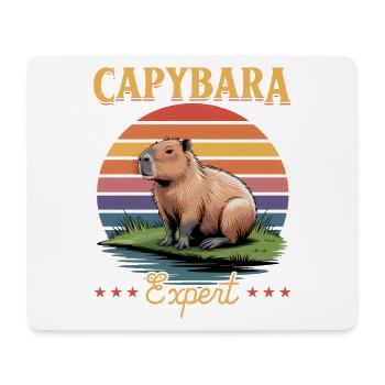 Esthétique amusante Kawaii Capybara - Tapis de souris (format paysage) - blanc - Devant