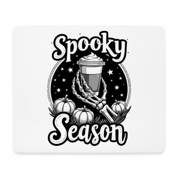 Spooky Season - Halloween Kaffee Skelett - Mousepad (Querformat) - Weiß - Vorne