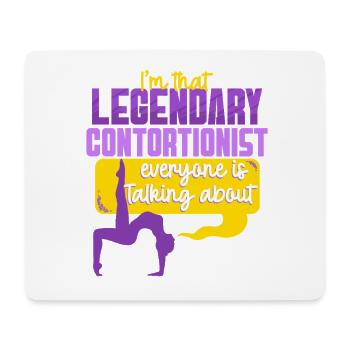 Kontorsionist Kontorsion Legendary Contortionist - Mousepad (Querformat) - Weiß - Vorne