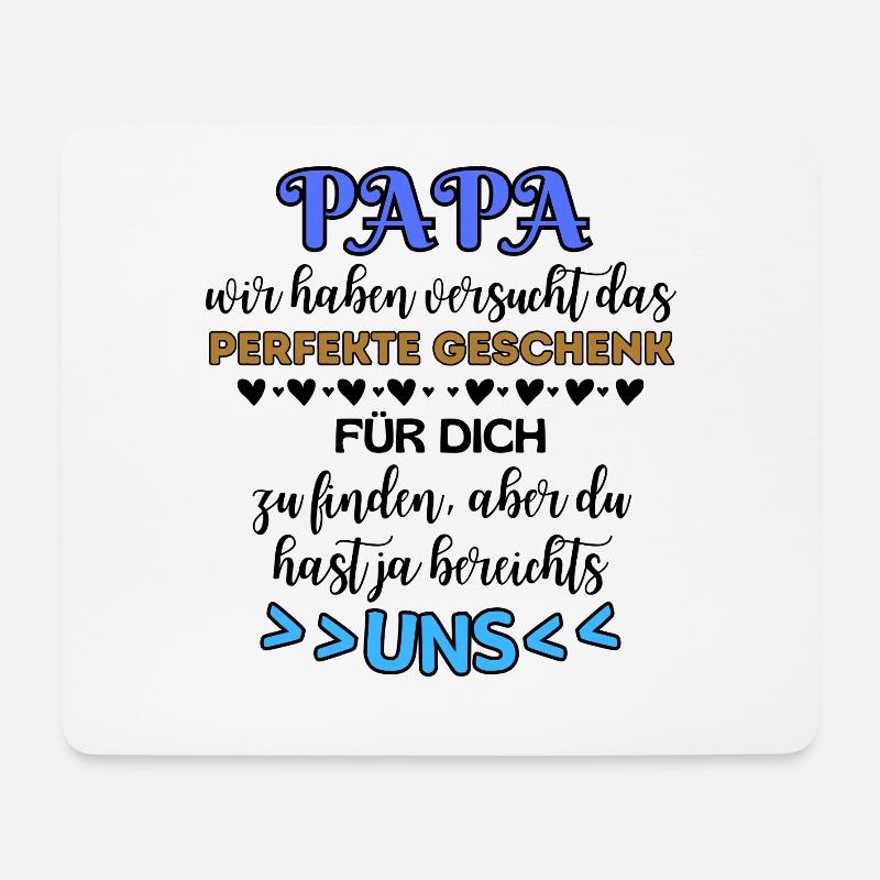 Papa Humor Familie Liebe Spruch Vater - Mousepad (Querformat) - Weiß