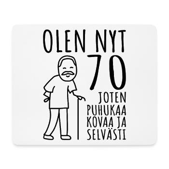 70 anniversaire homme des années 70 j’ai 70 ans - Tapis de souris (format paysage) - blanc - Devant