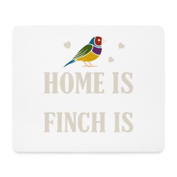 La maison de Gouldamadine est Gouldian Finch Prachtfink - Tapis de souris (format paysage) - blanc - Devant