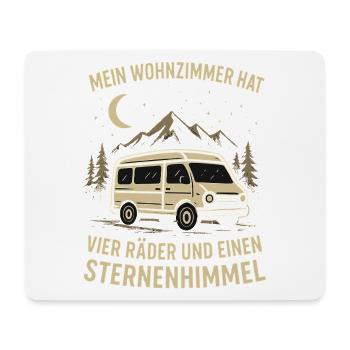 Natur Outdoor Wohnmobil Sternenhimmel Abenteuer - Mousepad (Querformat) - Weiß - Vorne