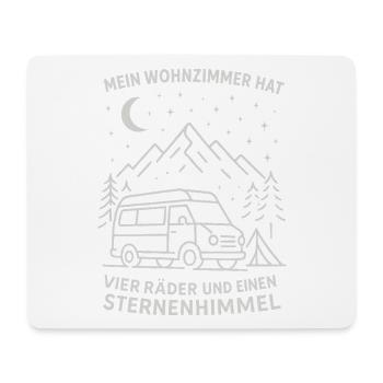 Natur Outdoor Wohnmobil Sternenhimmel Abenteuer - Mousepad (Querformat) - Weiß - Vorne