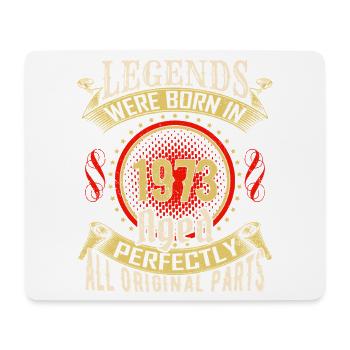 Legenden, die 1973 geboren wurden, sind perfekt gealtert - Mousepad (Querformat) - Weiß - Vorne