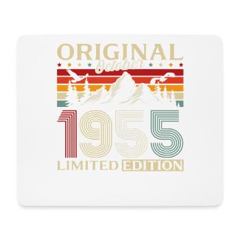 70th Birthday Original October Vintage 1955 - Mouse Pad (horizontal) - white - Front
