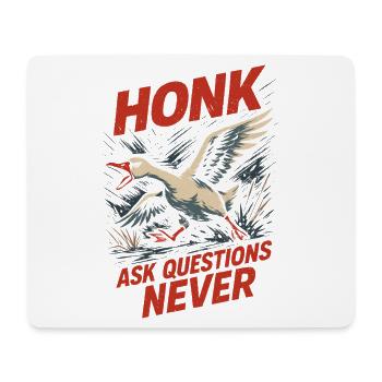 Funny Geese Meme Chaos Honk Certified Silly - Mouse Pad (horizontal) - white - Front