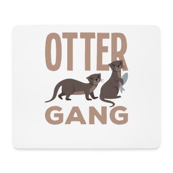 Seeotterbande Cartoon Otter - Mousepad (Querformat) - Weiß - Vorne
