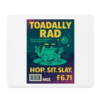 Toadally Rad Disco Frosch Magazin - Mousepad (Querformat) - Weiß - Vorne