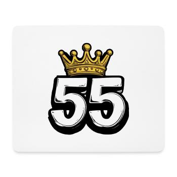 55 Number Crown - Mouse Pad (horizontal) - white - Front
