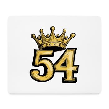 54 Number Crown - Mouse Pad (horizontal) - white - Front