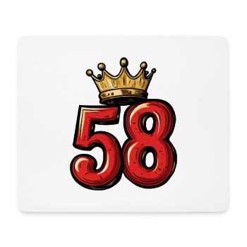 58 Number Krone - Mouse Pad (horizontal) - white - Front