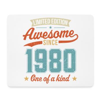 Awesome Since 1980 - Mouse Pad (horizontal) - white - Front