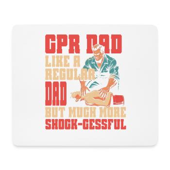CPR Instructor Father Resuscitation Emergency Physician - Mouse Pad (horizontal) - white - Front