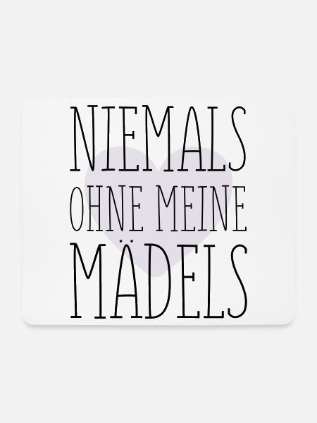 Meine Mädels Spruch - Mousepad (Querformat) - Weiß
