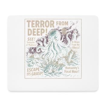 Terror From The Deep Kraken Movie Poster Halloween - Mouse Pad (horizontal) - white - Front