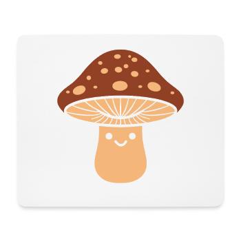 Pilz Süßes Lächeln - Mousepad (Querformat) - Weiß - Vorne