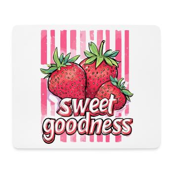 sweet goodness - erdbeere - Mousepad (Querformat) - Weiß - Vorne
