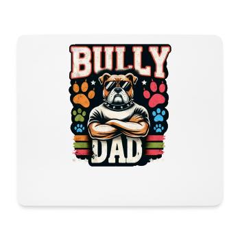 Papa Bold Bulldog Graphique - Tapis de souris (format paysage) - blanc - Devant